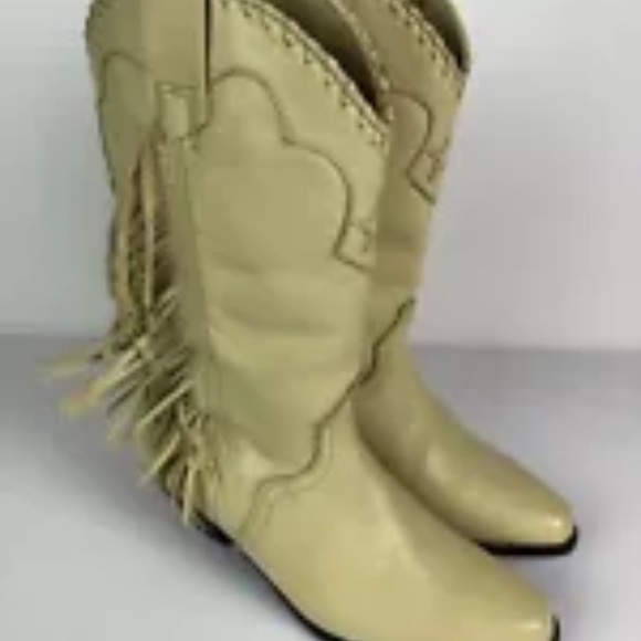 off white fringe boots